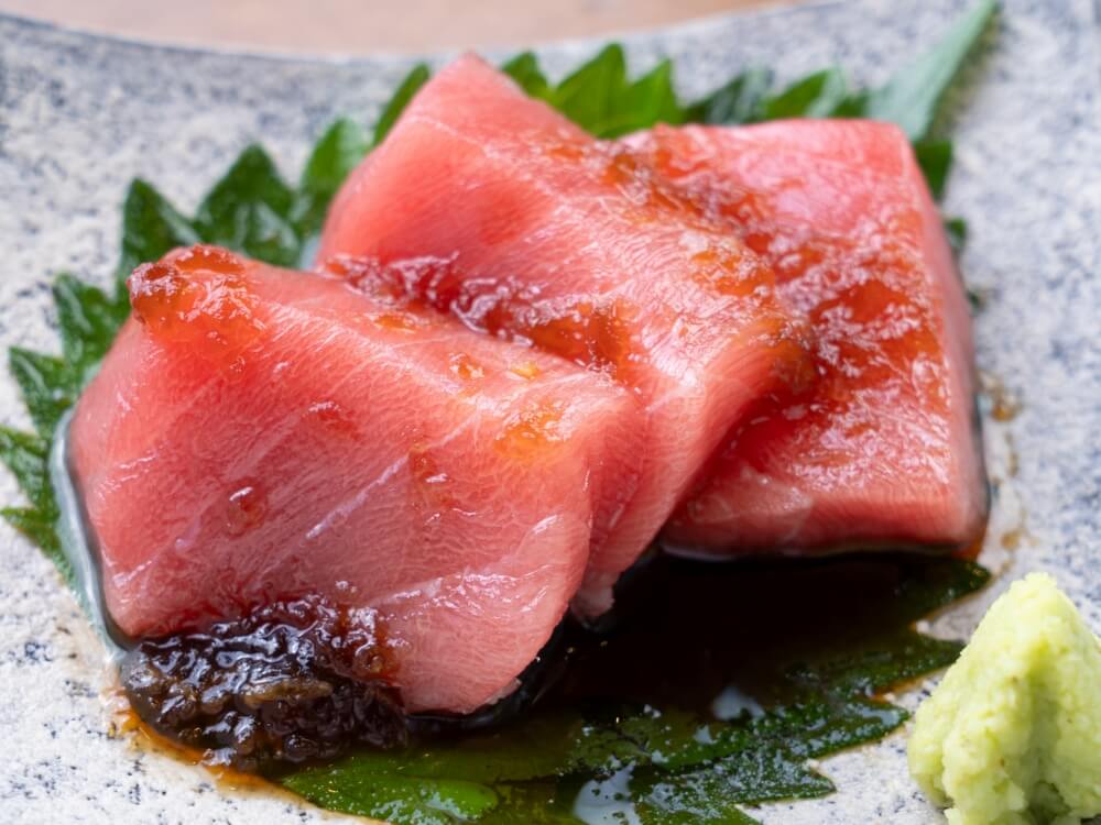 本マグロ 玉葱醤油